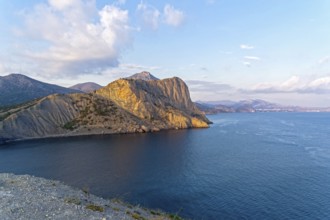 Seascape. View from Cape Kachik along the Black Sea coast in the direction of the resort town of