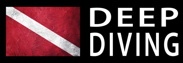 Deep Diving, Diver Down Flag, Scuba flag, Scuba Diving