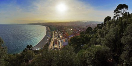 Sunset over the