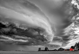 Prairie Storm Clouds Canada Saskatchewan Dramatic Summer