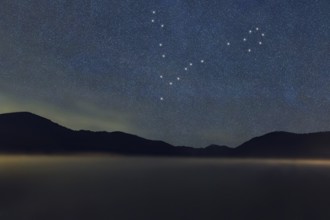 Pisces star constellation, Night sky, Cluster of stars, Deep space, Fishes constellation