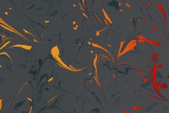 Abstract marbling floral pattern for fabric, tile design. background texture