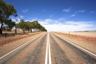 An image of a road in dry south Australia