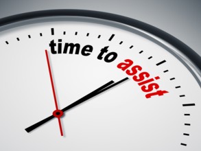 An image of a nice clock with time to assist