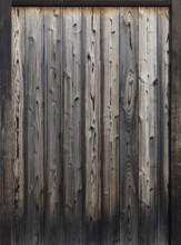 Rustic dark texture of faded burnt Japanese cedar wood boards exterior wall background