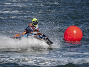 Olbia, Italy - September 16 - 20192 Aquabike world Championship gran prix of Italy