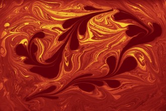 Abstract marbling floral pattern for fabric, tile design. background texture
