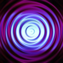 An illustration of an abstract color circle swirl