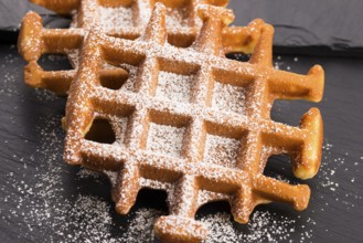 Waffles with sugar