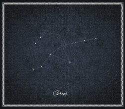 Grus star constellation, Night sky, Cluster of stars, Deep space, Crane constellation