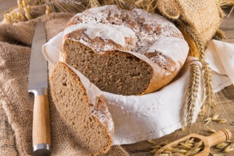 Freshly baked traditional bread