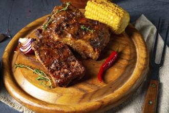 Tender spare ribs from the grill