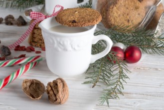 Milk and cookies for santa