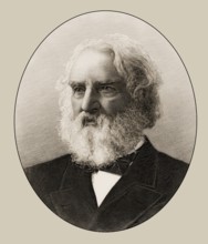 Henry Wadsworth Longfellow, 1807 – 1882, American poet, digitally edited