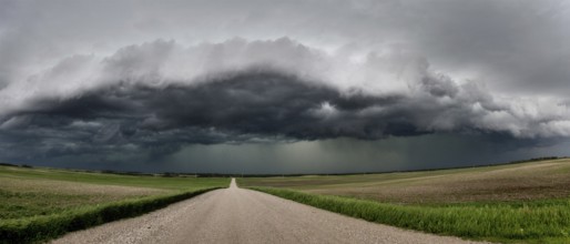 Prairie Storm Clouds Canada Saskatchewan Summer Warnings
