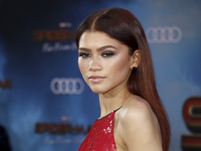 Zendaya at the World premiere of 'Spider-Man Far From Home' held at the TCL Chinese Theatre in
