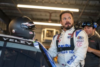 NASCAR Cup Series Driver JJ Yeley (15) practices for the NASCAR Cup Series Championship at the