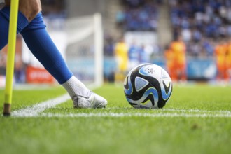 LUBIN, POLAND - JULY 23, 2023: Football match Polish PKO Ekstraklasa between KGHM Zaglebie Lubin vs