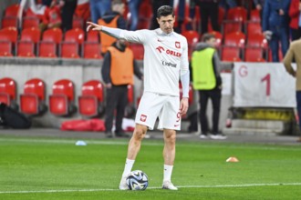 PRAGUE, CZECH REPUBLIC - MARCH 24, 2023: Qualifications for UEFA Euro 2024. Match Czech Republic -