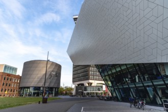 Amsterdam, Netherlands, May 6, 2022: Eye Film Museum designed by Delugan Meissl Associated