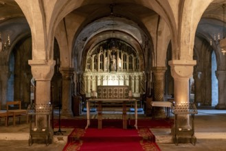 Canterbury, United Kingdom, 10 September, 2022: view of the crypt chapel inside the Canterbury