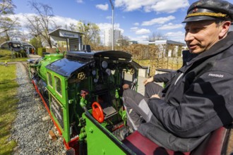 The popular small railway in Dresden's Great Garden has been in operation for 75 years. The steam