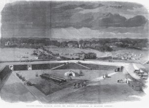 Military and mutiny, brigadier, general havelock leaving the fortress of Allahabad to recapture