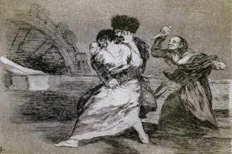 The disasters of war, no. 9: They do not want, 1810 -1814, Francisco de Goya, first printing of