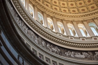 Canopy Fresco Of the US Capitol Rotunda in Washington DC, USA, Washington, USA, North America