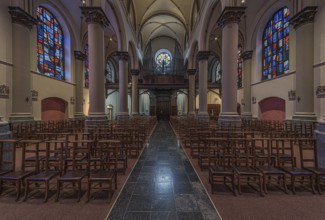 Brussels Old Town, Brussels Capital Region, Belgium, 12 12 2019 Symmetric interior design with
