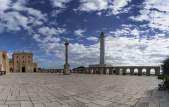Santa Maria di Leuca, Italy, 29 November, 2023: view of the Santa Maria di Leuca lighthouse and the