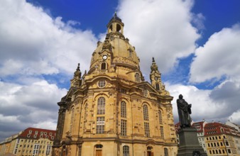 Dresden Frauenkirche Lutheran church in Saxony of Germany