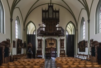 Lovenjoel, Flemish Brabant Region, Belgium, 01 29 2022: Interieur design of the gothic Saint