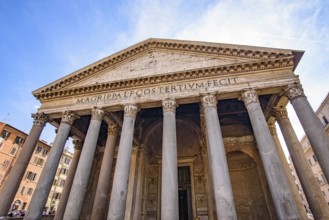 Pantheon, a former Roman temple and a Catholic church, in Rome, Italy, Europe