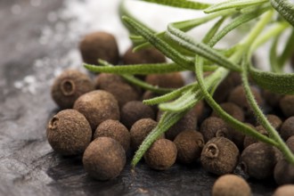 Allspice with fresh rosemary