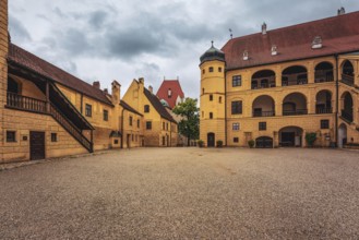 View of Trausnitz Castle in Landshut, Germany, Europe