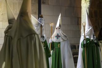 Traditional Spanish Holy Week procession. High quality 4k footage