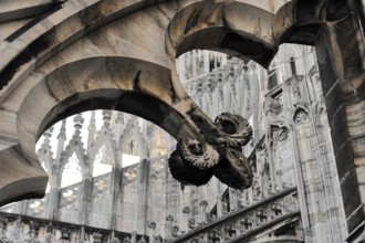 Milan Cathedral, Milan Duomo, construction began in 1386, completed in 1858, Milan, Milano,