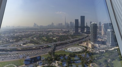 A picture of Dubai as seen from the Dubai Frame
