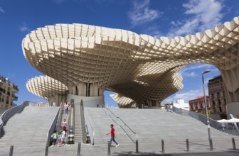 Metropol Parasol on La Encarnacion Square in Seville, Andalusia, Spain, Europe