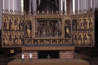 Carved altar, St., Saint, Saint