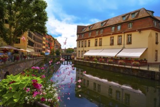 Strasbourg la Petite France in Alsace half timbered houses