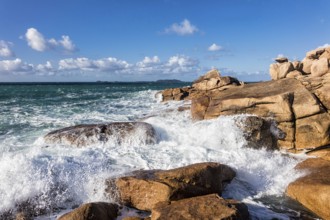 Atlantic coast in Brittany near Ploumanac?h