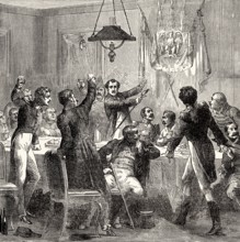 A meeting of the Bonapartistes, France, nineteenth century, Europe