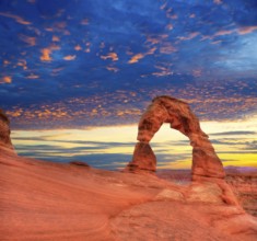Arches National Park Delicate Arch sunset in Moab Utah USA photo mount