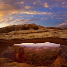 Mesa Arch in Canyonlands National Park Utah USA sunrise photo mount