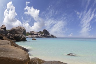 The most beautiful beach in the picturesque Similan Islands. Scenic cliffs and clear azure water
