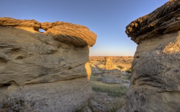 Hoodoo Badlands Alberta Canada Writing on Stone Park