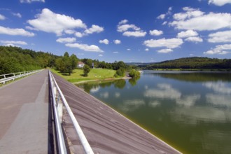 Germany, Hesse, Schotten, Nidda reservoir, reservoir, bathing lake, inland waters, Federal Republic