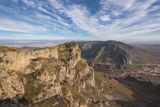 Mountain landscape of Pancorbo gorge in Burgos, Spain, Europe